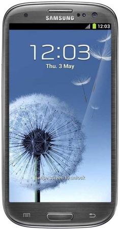 Смартфон Samsung Galaxy S3 GT-I9300 16Gb Titanium grey - Соликамск